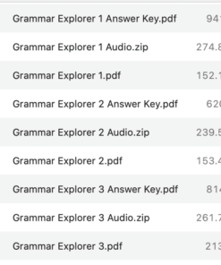 Grammar Explorer list