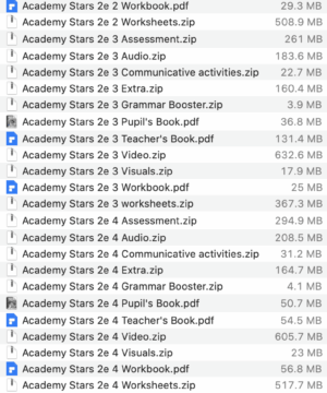 Academy Stars 2e list