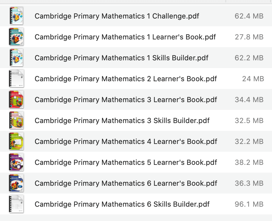 Download Cambridge Primary Mathematics Full PDF