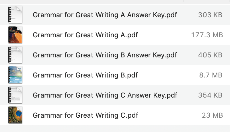 Download Grammar for Great Writing Pdf with Answer Key