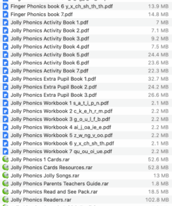 Download Jolly Phonics (7 levels) Pdf Audio Video DVD-ROM
