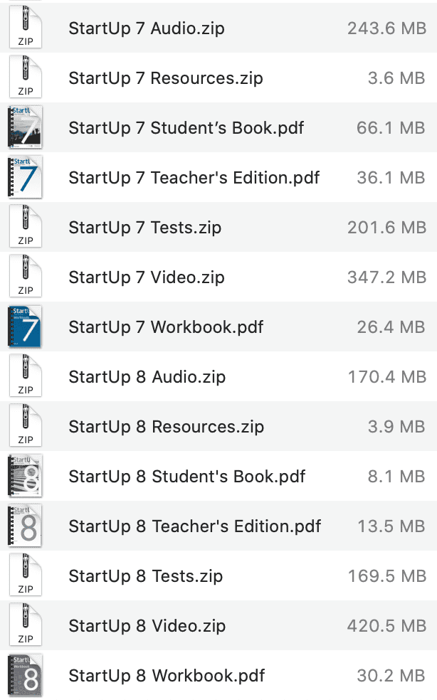 StartUp list 2