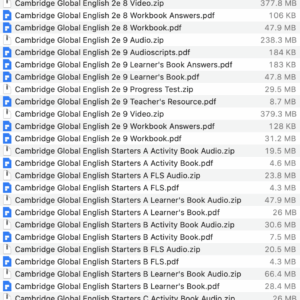 Cam Global English list 2