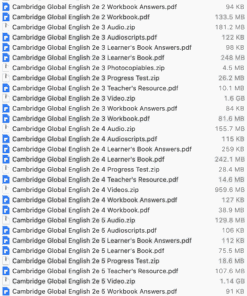 Cam Global English list