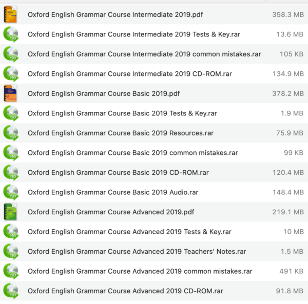 Download Oxford English Grammar Course 2019 (3 Levels) Pdf CDROM