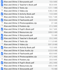 Rise and Shine list 2