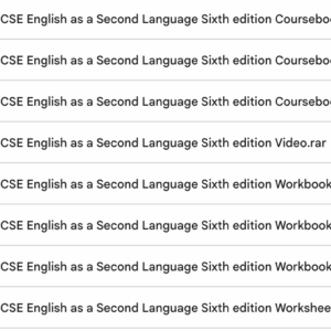 Cambridge IGCSE English as a Second Language list