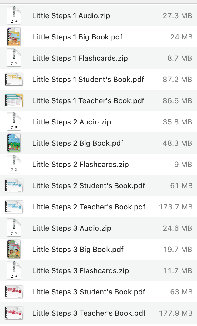 Download Cambridge Little Steps