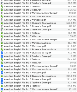 Download Oxford American English File Third Edition (6 Levels) Pdf Audio Video 2021