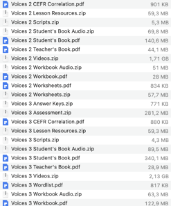 Voices AmE list 1