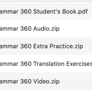 Oxford Grammar 360 list