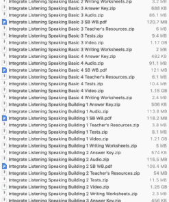 Integrate Listening Speaking list