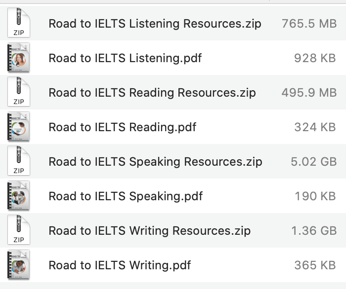 Road to IELTS list