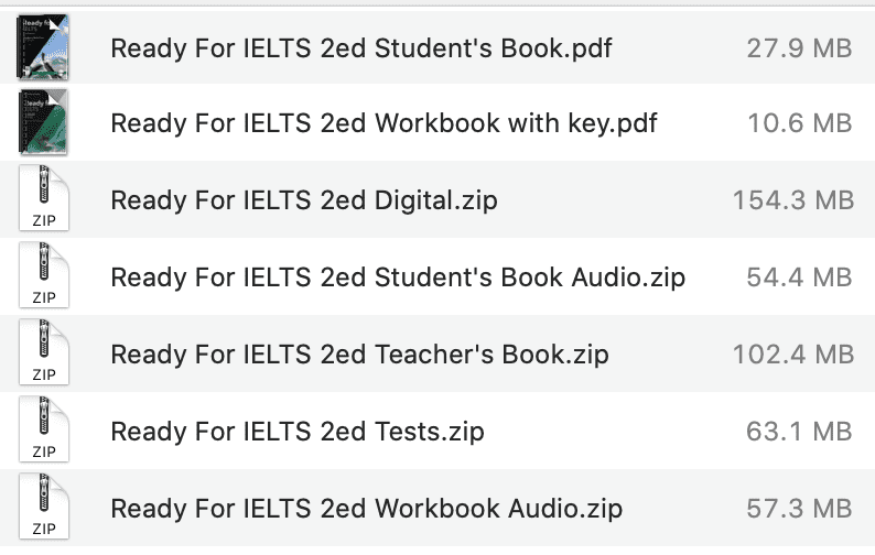 Ready For IELTS 2ed list