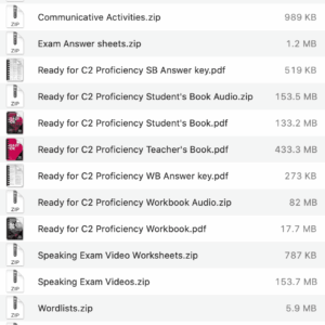 Ready for C2 Proficienc list