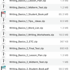 Writing Basics list