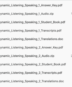 Dynamic Listening & Speaking list