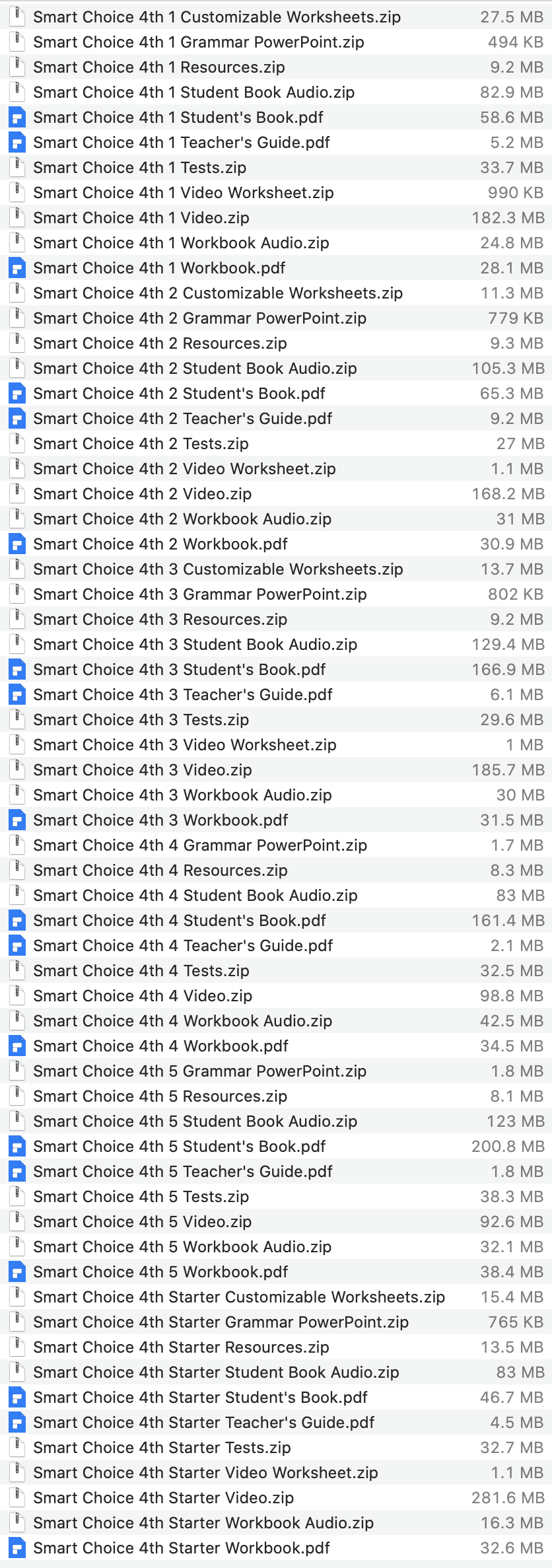 Smart Choice list