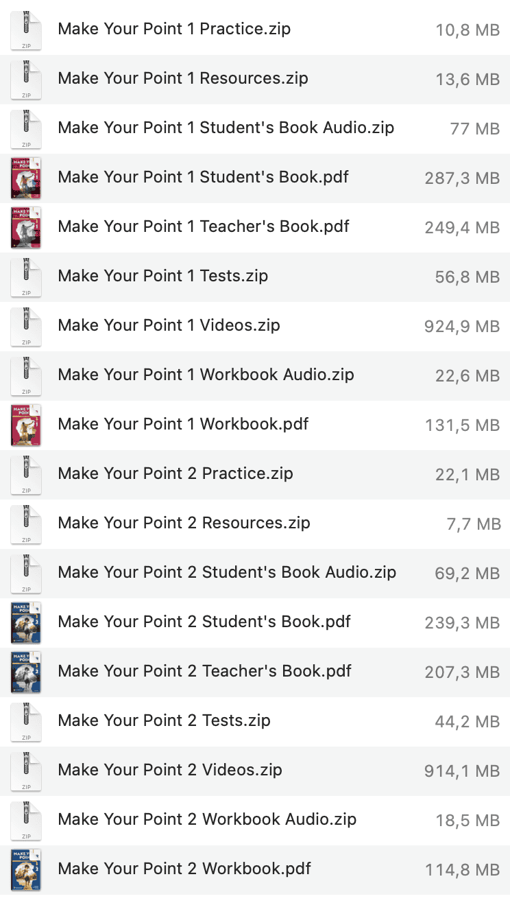 Make Your Point list